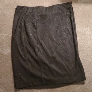 Sparkle side zipper pencil skirt🍒